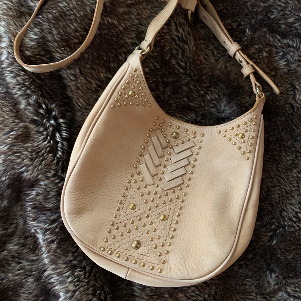 Frye Studded Crossbody Handbag Tan
